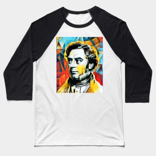 Robert Stephenson Abstract Portrait | Robert Stephenson Artwork 2 Baseball T-Shirt